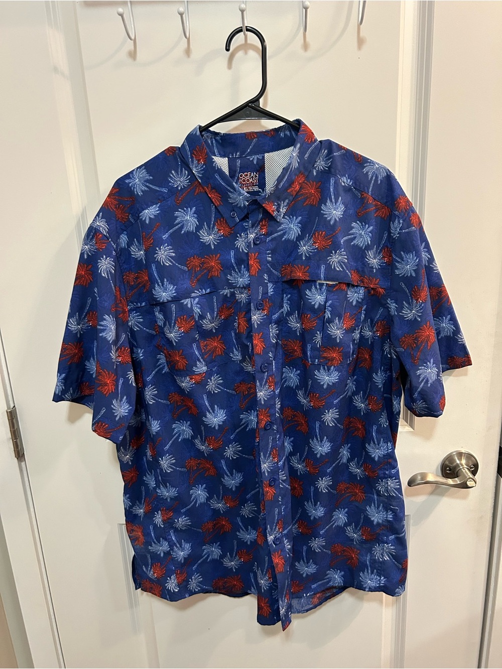 Ocean & Coast Classic Fit Hawaiian Tropical Button Front Men’s Shirt Size XL